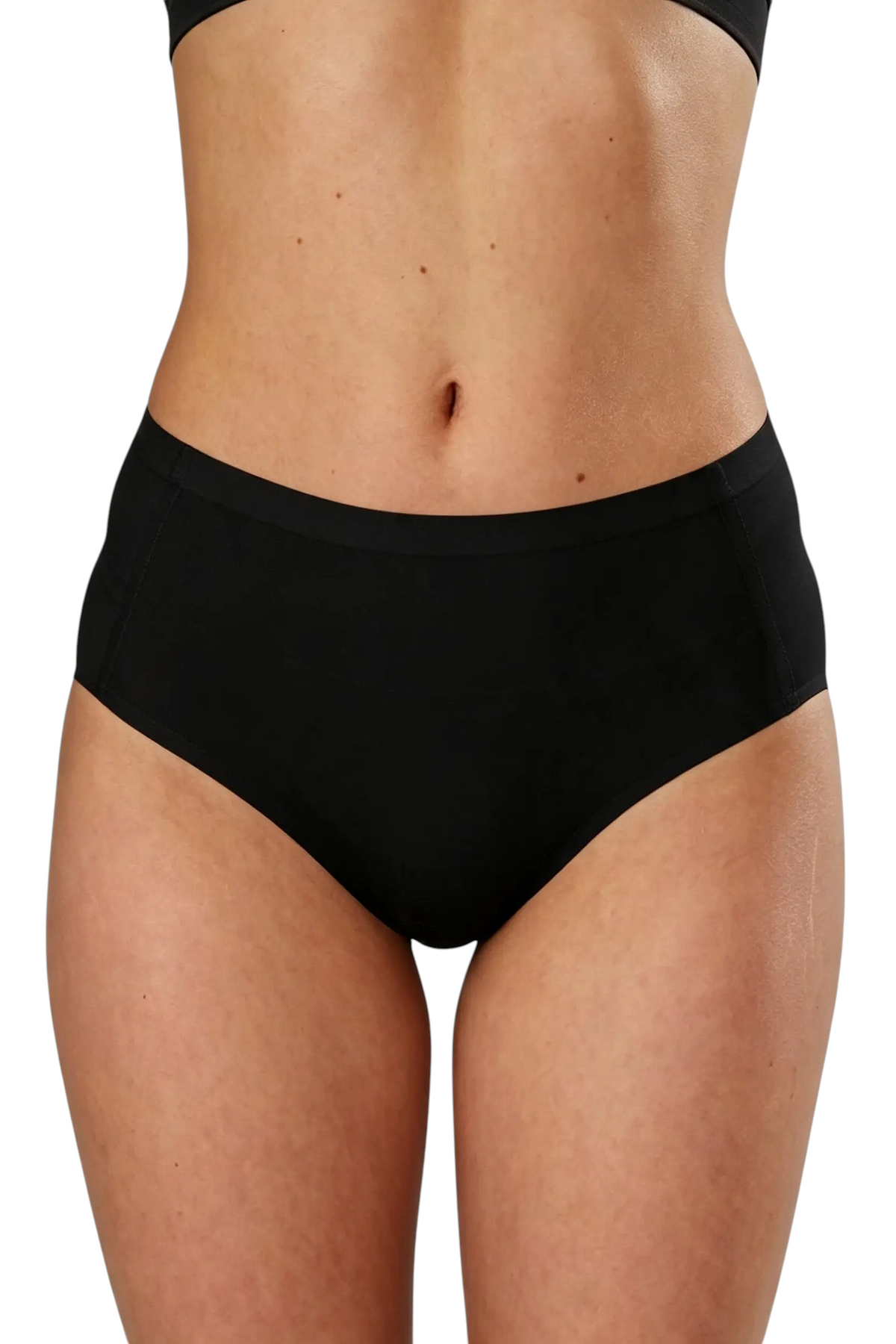 Culotte noire sans couture JOY-STYLE en tissu extensible ultra-doux pour un confort seconde peau invisible