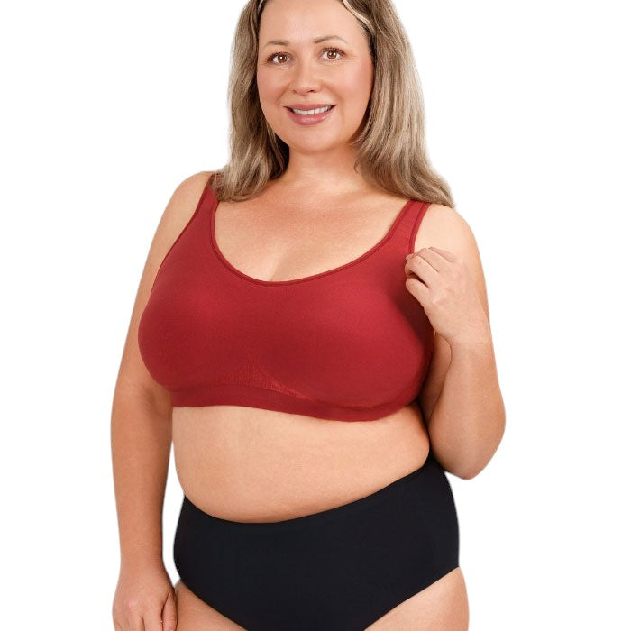 Soutien-gorge sans armatures qui remonte naturellement la poitrine (confort absolu)