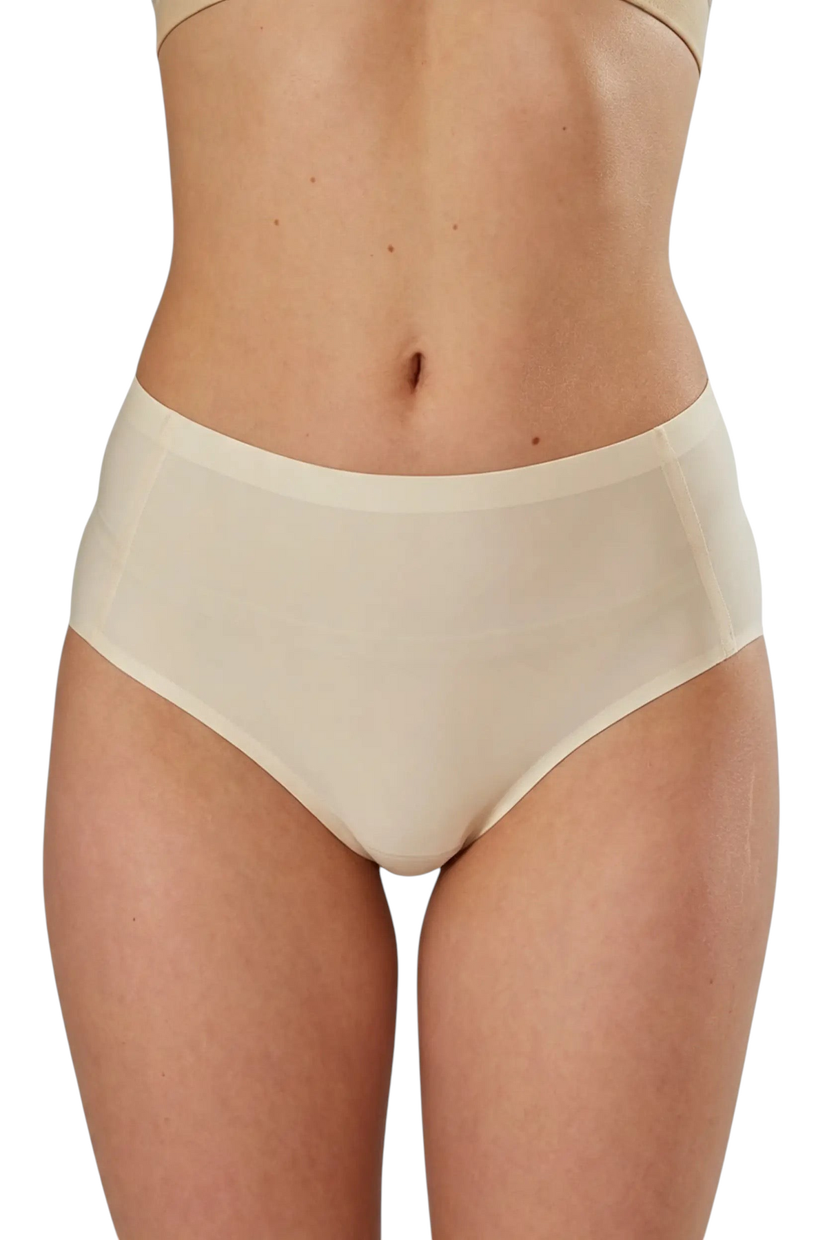 Culotte JOY-STYLE Seamless Soft beige en tissu extensible ultra-doux offrant une finition lisse sans démarcation
