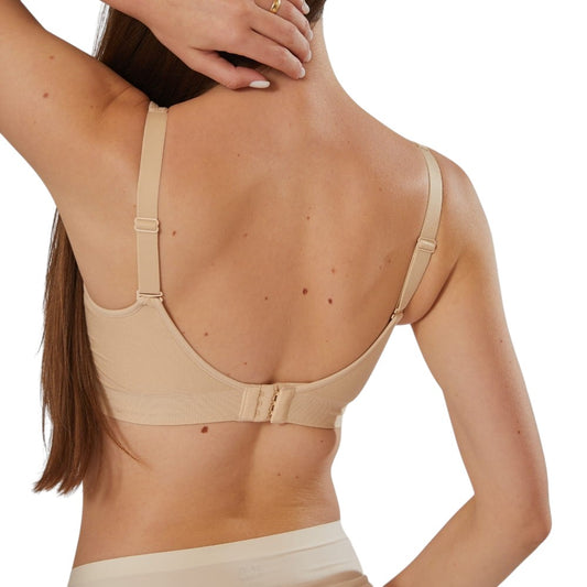 Soutien-gorge sans armatures qui remonte naturellement la poitrine (confort absolu)