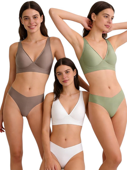 JOY Seamless™ – Ensemble Lingerie Sans Coutures, Sans Armatures & Confort Invisible.