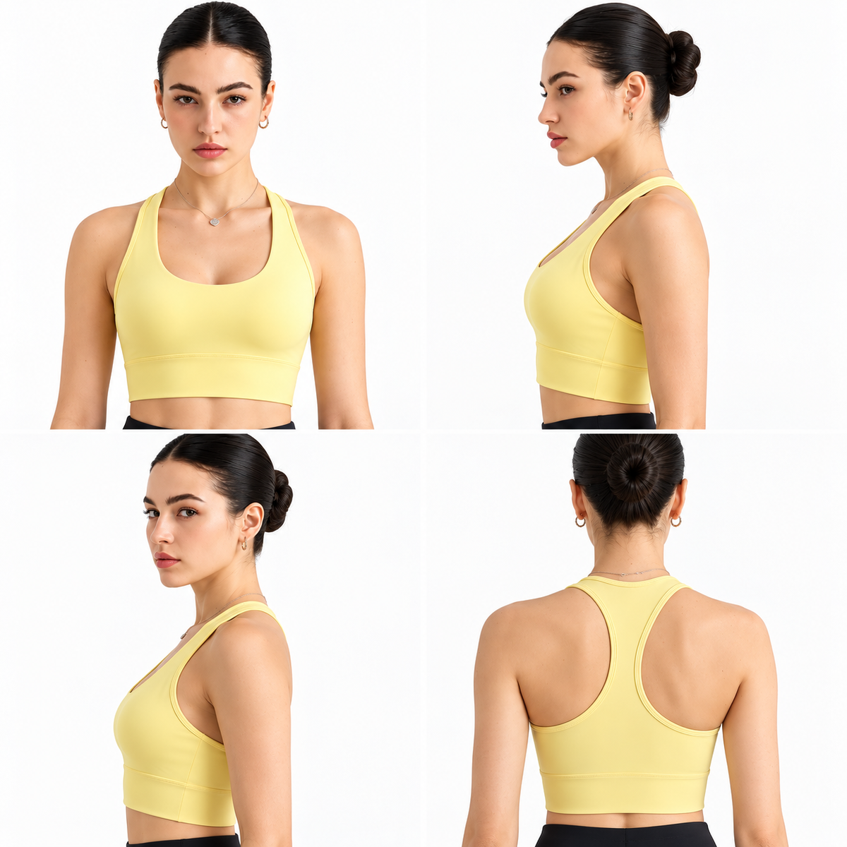 JOY Active™ Sculpt jaune doux - vues face, profils et dos