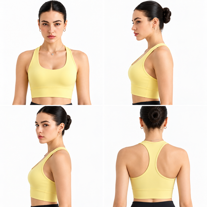 JOY Active™ Sculpt jaune doux - vues face, profils et dos
