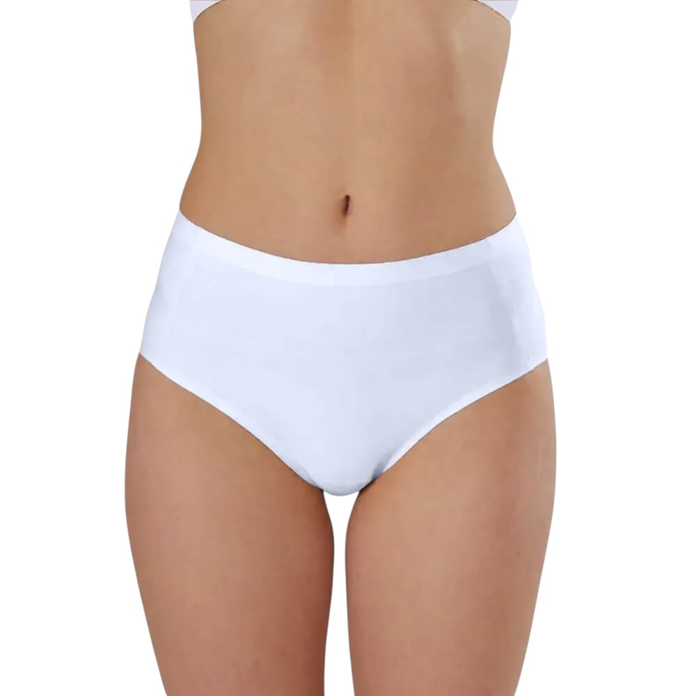 Culotte blanche sans coutures JOY-STYLE en tissu ultradoux, offrant un maintien invisible et confortable au quotidien.
